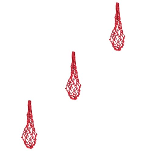 TOPPERFUN 3-Teilige Schnur Hanging Feeder Futterspender Hühnerspielzeug Vieh Fütterung Hühnerzubehör für Hühner Hängenden Kohlhalter für Hühner Hühnchen-Gemüse-Obsthalter Polyester rot TOPPERFUN 3-Teilige Schnur Hanging Feeder Futterspender Hühnerspielzeug Vieh Fütterung Hühnerzubehör für Hühner Hängenden Kohlhalter für Hühner Hühnchen-Gemüse-Obsthalter Polyester rot von TOPPERFUN