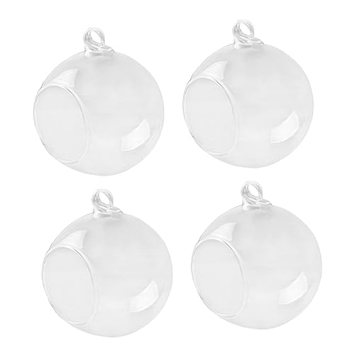 TOPPERFUN 4Stücke Hängende Glaskugel Vase Transparente Pflanzen Terrarium Behälter aus Borosilikatglas für Sukkulenten DIY Hochzeit Dekoration und Gestaltung TOPPERFUN 4Stücke Hängende Glaskugel Vase Transparente Pflanzen Terrarium Behälter aus Borosilikatglas für Sukkulenten DIY Hochzeit Dekoration und Gestaltung von TOPPERFUN
