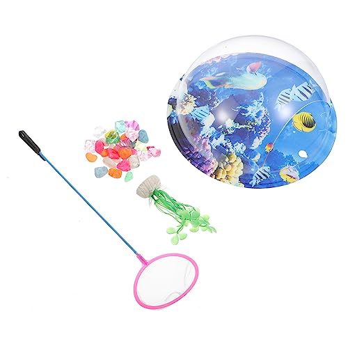 TOPPERFUN An Der Wand Befestigtes Aquarium Ornament Vasen Wohnkultur Aquarienverzierung Hängender Blumentopf Rundes Aquarium Fischaquarium Wandblumentopf Goldfischglas Acryl Dropshipping von TOPPERFUN