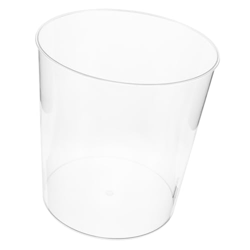 TOPPERFUN Einfache Desktop Fisch Tank Goldfischglas Kunststoff Transparent von TOPPERFUN