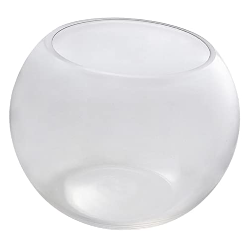 TOPPERFUN Fischbecken aus Glas Aquarium modern erste klein Aquarien und Fischbecken wohnungseinrichtung wohnungsdeko hausdeko Easy putz Fischschalen für Goldfische Fischhalter Transparent von TOPPERFUN