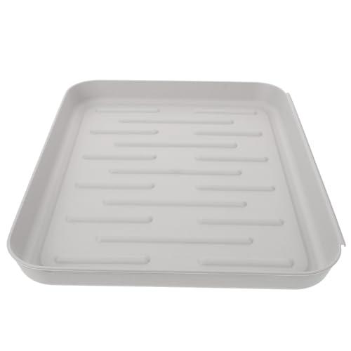 TOPPERFUN Toilettenschüssel Haustier Pflanzschale wachsend rechteckig Mehrzweck-Kunststofftablett Kunststoff-Aufbewahrungstablett Kofferraumwanne aus Gummi Kofferraumwanne klein pp Dark Grey von TOPPERFUN