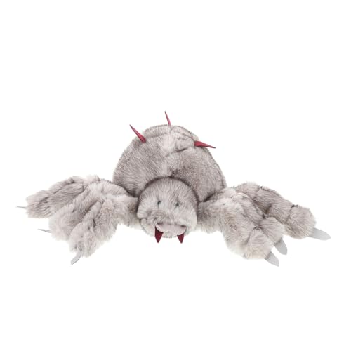 TOPPERFUN Weiche Plüschspinnengefüllte Tierspielzeug Süße Spinnenrückenstamm -Auto -Ornament Große Fuzzy Spider Puppe Mit Klebstoff -Backing Halloween Spider Car Dekoration von TOPPERFUN