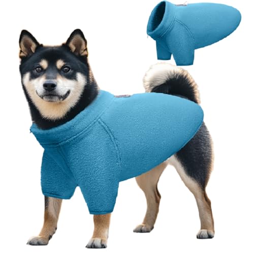 TOPSOSO Hundemantel Elastisch Bequem Hunde-Fleeceweste Weiche Wärme Winterjacke für Hunde Reißverschluss Reflektierender D-Ring Hundejacke mit Ärmeln Geeignet für Mittlere Katzen und Hunde(Blau XL) TOPSOSO Hundemantel Elastisch Bequem Hunde-Fleeceweste Weiche Wärme Winterjacke für Hunde Reißverschluss Reflektierender D-Ring Hundejacke mit Ärmeln Geeignet für Mittlere Katzen und Hunde(Blau XL) von TOPSOSO