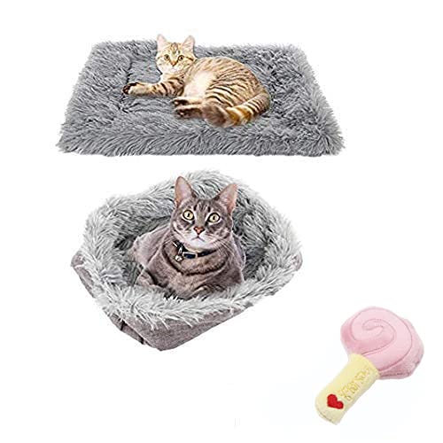 TOPSOSO Katzenbett Matten Hundebett selbstwärmend 2-in-1 Haustierbetten für mittelgroße kleine Hunde Plüsch flauschig Hundebett Kunstfell Katzenkissen Bett mit extra Bonus Haustier Geschenk TOPSOSO Katzenbett Matten Hundebett selbstwärmend 2-in-1 Haustierbetten für mittelgroße kleine Hunde Plüsch flauschig Hundebett Kunstfell Katzenkissen Bett mit extra Bonus Haustier Geschenk von TOPSOSO