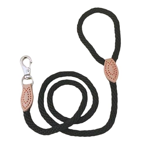 TOPSOSO Schleppleine für Hunde 1.5M Hanfseilmaterial Weiche Bequeme hundeleine Metallverzinkte Starker Haken Leine Hund Kuhfellnähte Schnittstelle Ideal für Spaziergänge zur Hundeerziehung(Schwarz) TOPSOSO Schleppleine für Hunde 1.5M Hanfseilmaterial Weiche Bequeme hundeleine Metallverzinkte Starker Haken Leine Hund Kuhfellnähte Schnittstelle Ideal für Spaziergänge zur Hundeerziehung(Schwarz) von TOPSOSO