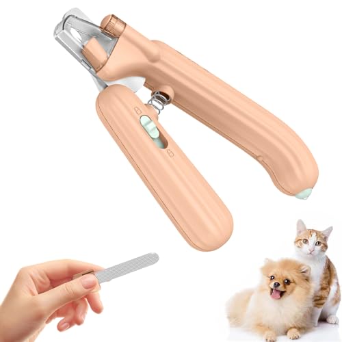TOPsic Nagelknipser mit Led-Licht für Hunde Katzen, Krallenschere für Katzen Hunde, mit Nagelfeile und Spritzfest Schutzvorrichtung, für Mittlere und Kleine Haustiere Krallenpflege TOPsic Nagelknipser mit Led-Licht für Hunde Katzen, Krallenschere für Katzen Hunde, mit Nagelfeile und Spritzfest Schutzvorrichtung, für Mittlere und Kleine Haustiere Krallenpflege von TOPsic
