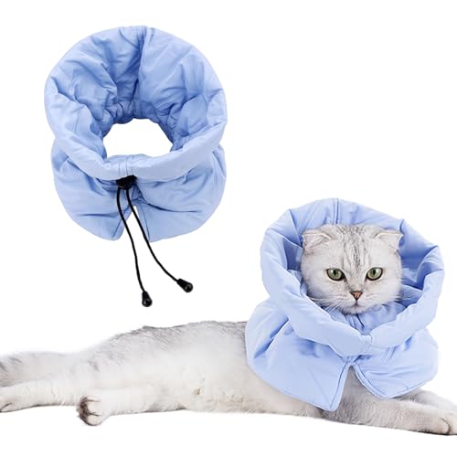 Halsband zur Genesung von Katzen, weich, verstellbar, Kegel für Katzen und Kätzchen, leicht, wasserdicht, elisabethanisches Halsband für nach Operationen, verhindert Lecken und Kratzen, Nackenschutz Halsband zur Genesung von Katzen, weich, verstellbar, Kegel für Katzen und Kätzchen, leicht, wasserdicht, elisabethanisches Halsband für nach Operationen, verhindert Lecken und Kratzen, Nackenschutz von TORJOY