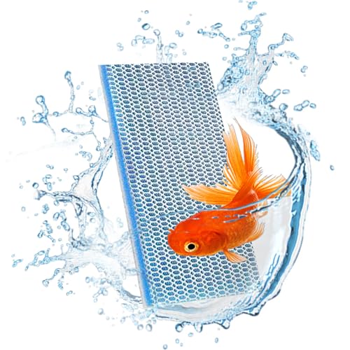 TORMEN Aquarium-Schwamm-Pad, 8-lagiges Aquarium-Filtermedium, zuschneidbarer Schaumstofffilter für Aquarium, Teich und Hydrokultur, hochwirksame Filtration für Süß- und Salzwassertanks (1 Stück) von TORMEN
