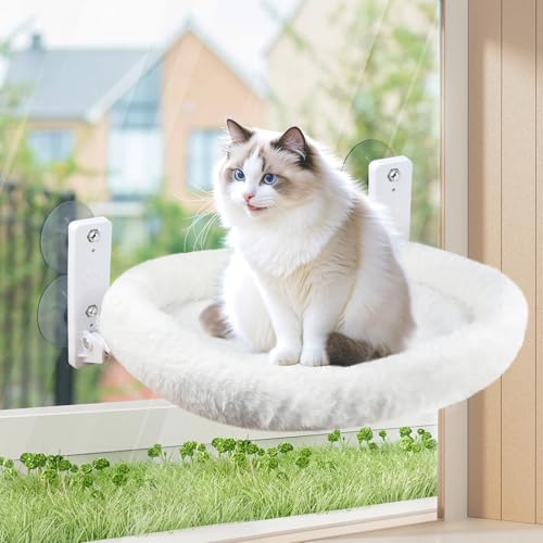 Fensterliege für Katzen Katzenbett Fenster 52x30cm, Fensterbrett Katzen Hängematte Fensterplätze für Katzen Fensterliege, Faltbare Katzenliege Fenster Hängematte Katze Fenster Barsch Bis zu 18kg Fensterliege für Katzen Katzenbett Fenster 52x30cm, Fensterbrett Katzen Hängematte Fensterplätze für Katzen Fensterliege, Faltbare Katzenliege Fenster Hängematte Katze Fenster Barsch Bis zu 18kg von TOSAVGA