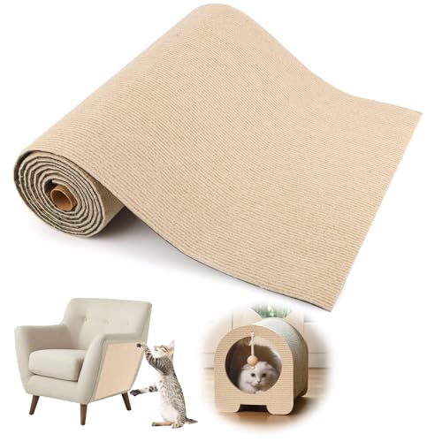 Kratzmatte Katze Selbstklebend 40x200CM, Katzen Kratzmatte DIY Trimmbarer, Kratzschutz Sofa Katze, Kratzteppich Katze für Sofa Möbelschutz, Kratzmatte Sofa, Katzen Kratzwand, Katzenkratzbretter Kratzmatte Katze Selbstklebend 40x200CM, Katzen Kratzmatte DIY Trimmbarer, Kratzschutz Sofa Katze, Kratzteppich Katze für Sofa Möbelschutz, Kratzmatte Sofa, Katzen Kratzwand, Katzenkratzbretter von TOSAVGA