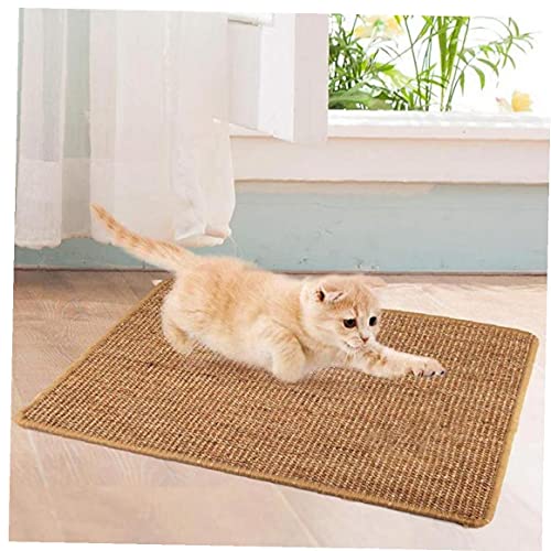1pc Cat Scratcher Matte, Natursisal Katze Bodenkratzbrett Teppich Für Protect Teppiche Sofas (zufällige Farbe) von TOSSPER