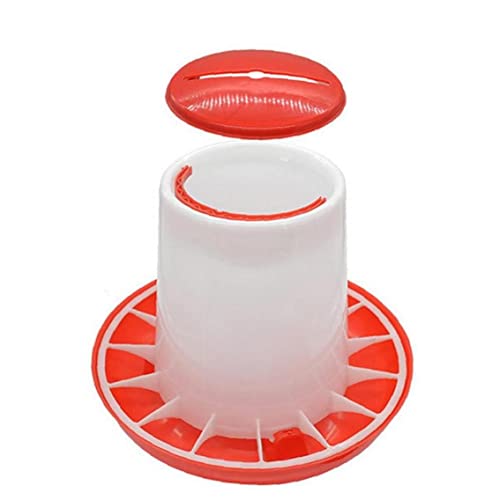 Chick Feeder Waterer, Wiederverwendbares 1,5 Kg Plastikfutter Feeder Hühner Hühner Huhn Geflügel Farm Tier Fütterungswässerung Vorräte von TOSSPER