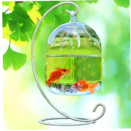 Kreative Hängende Fishbowl Klarglas Aquarium Vase Halterung Desktop Bequeme Watch Goldfisch Fischtank Geschenk von TOSSPER