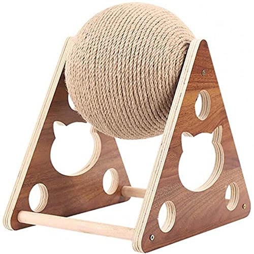 1pc Cat Scratch Ball, Katzenkratz-Kugel-natürliche Sisal Brett Scratcher Für Kätzchen Lustige Katzenspielzeug von TOSSPER