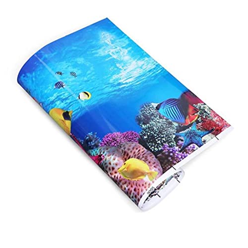 TOSSPER Aquarium-Hintergrund-Aufkleber 3D Double Sided Fish Tank Dekorative Bilder Unterwasser-Hintergrund-dekor von TOSSPER