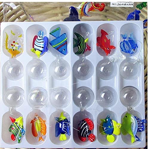 TOSSPER Floating Glass Aquarium Mini Figur Hand Geblasene Glas Fischlampe Arbeiten Miniatur Geblasene Glas Tier Statuen TOSSPER Floating Glass Aquarium Mini Figur Hand Geblasene Glas Fischlampe Arbeiten Miniatur Geblasene Glas Tier Statuen von TOSSPER