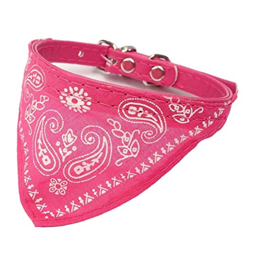 TOSSPER Pet Bandana Triangle Lätzchen Schal Hund Katze Halsband Verstellbar Kerchief Pet Halstuch Kleid 31cm Rose Red TOSSPER Pet Bandana Triangle Lätzchen Schal Hund Katze Halsband Verstellbar Kerchief Pet Halstuch Kleid 31cm Rose Red von TOSSPER