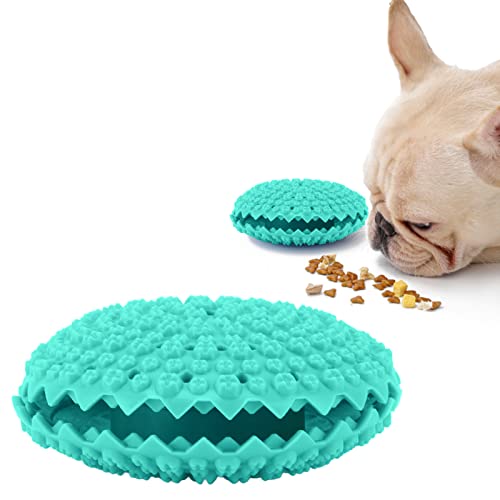 TOTITOM Leaky Food Toys für Hunde, TPR Interactive Bite Resistance Teeth Cleaning Dog Puzzle Toys, Training Treats Toys für Hundewelpen(grün) Geschenk zum Valentinstag von TOTITOM