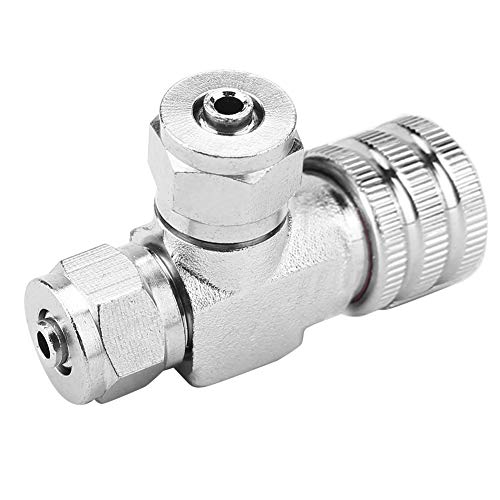 Aquarium-System-Zubehör, Leichtes Aquarium-System, CO2-Regler, Nadel, Rückschlagventil, Blasenzähler, Fisch-Zubehör(Dual Head Micro-metering Valve for Hose) von TOUISEDGI