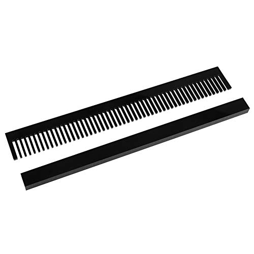TOUISEDGI 320mm Length Black Aquarium Fish Tank Weir Overflow Comb Marine Sump Easy Installation Acrylic Material von TOUISEDGI