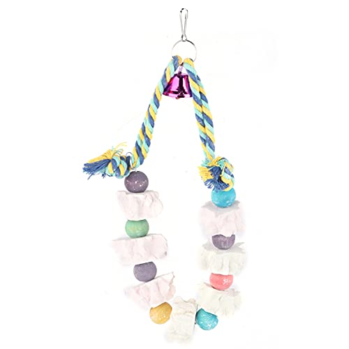 TOUISEDGI Colorful Bird Block Toys Parrot Break Grinding Stones Cages Bite Chew Training Toys for Interactive Mineral Random Swing Suspended Height 24cm TOUISEDGI Colorful Bird Block Toys Parrot Break Grinding Stones Cages Bite Chew Training Toys for Interactive Mineral Random Swing Suspended Height 24cm von TOUISEDGI