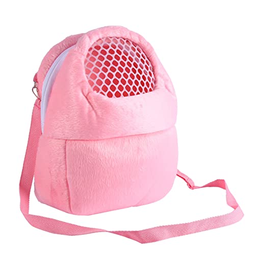 TOUISEDGI Pet Carrier Bag Cosy Portable Rat Hamster Chinchilla Hedgehog Sleeping Green Blue Pink 3Colors Outdoor Traveling (Pink L) von TOUISEDGI