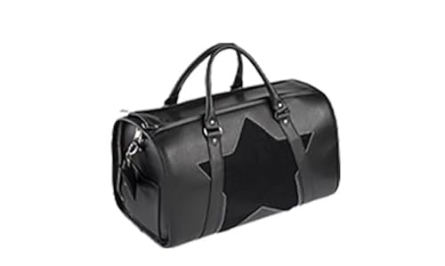 Transportbox für Hunde und Katzen, TSA-zugelassen, luxuriöses Kunstleder, atmungsaktive Geschenkbox, zusammenklappbar, für Reisen (schwarz) von TOURISTPET