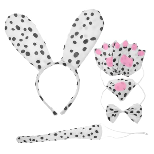 TOVINANNA 1 Satz Spotted Hundestirnband -Set Hündchen Kostüm Hunde-Cosplay-Stirnband Welpenkostüme Hundebekleidung Hundezubehör Hundekostüme für große Hunde Cosplay-Hund Eisendraht von TOVINANNA