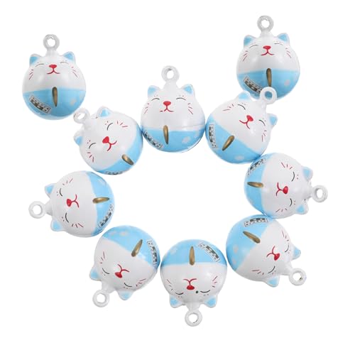 TOVINANNA 10stücke Vintage-miniglöckchen Aus Eisen Katzenglocken Als Glücksbringer in Tierform Charm-anhänger Zum Basteln Und Aufhängen Passend Für Kätzchenhalsband Tierornament Und von TOVINANNA