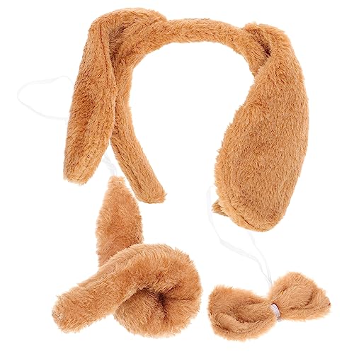 TOVINANNA 1Satz Hundekostüm Set für Ohrenstirnband Fliege Süßes Cosplay für Geburtstagsfeiern Halloween Kostümpartys Bequemes Strapazierfähiges Material Tierische TOVINANNA 1Satz Hundekostüm Set für Ohrenstirnband Fliege Süßes Cosplay für Geburtstagsfeiern Halloween Kostümpartys Bequemes Strapazierfähiges Material Tierische von TOVINANNA