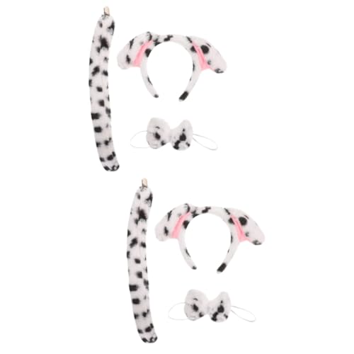 TOVINANNA 2 Sets Cosplay Requisite Für Ohr Zubehör Geburtstag Hund Hat Tier Stirnband Fliege Flauschiges Tier Kostüm Tier Plüsch TOVINANNA 2 Sets Cosplay Requisite Für Ohr Zubehör Geburtstag Hund Hat Tier Stirnband Fliege Flauschiges Tier Kostüm Tier Plüsch von TOVINANNA