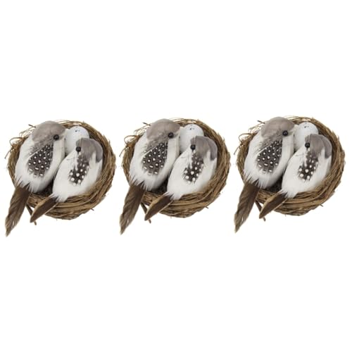 TOVINANNA Vogelnest Basteln 3 STK Vogelnest Vogelnest Osterei-Korb Vogelnest Schlucken Weihnachtsdekorationen Im Freien Modelle Vogelnestschmuck Vogelnest Für Garten Das Vogelnest Eier Zubehör Zweig TOVINANNA Vogelnest Basteln 3 STK Vogelnest Vogelnest Osterei-Korb Vogelnest Schlucken Weihnachtsdekorationen Im Freien Modelle Vogelnestschmuck Vogelnest Für Garten Das Vogelnest Eier Zubehör Zweig von TOVINANNA