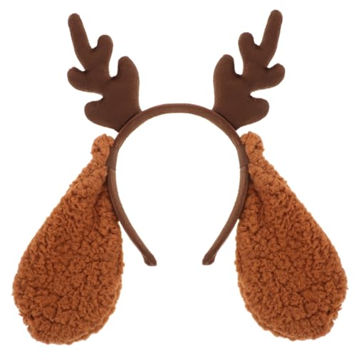 TOVINANNA Geweih Stirnband aus Weichem Bequemes Halloween Kostümaccessoire für Hunde und Menschen Niedliches Tierhaarband für Fasching Cosplay und Festliche Partys von TOVINANNA
