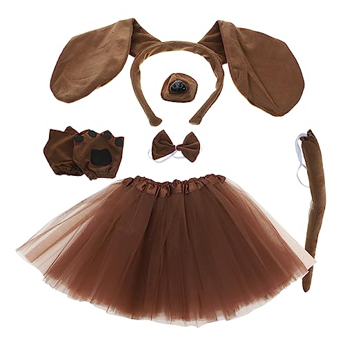 TOVINANNA Hundeohr-Stirnband Mit Tutu Fliege Handschuhen Und Künstlicher Nase Für Cosplay Und Halloween-verkleidungen Geeignet Für Partys Und Fotoshootings TOVINANNA Hundeohr-Stirnband Mit Tutu Fliege Handschuhen Und Künstlicher Nase Für Cosplay Und Halloween-verkleidungen Geeignet Für Partys Und Fotoshootings von TOVINANNA