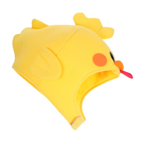 TOVINANNA Kükenhut Partyhut Für Kleine Küken Lustiger Hut Für Halloween Cosplay Requisiten Halloween Kostümhut Party Hut Weicher Tierhut Partykappe Für Jungen Osterhut von TOVINANNA