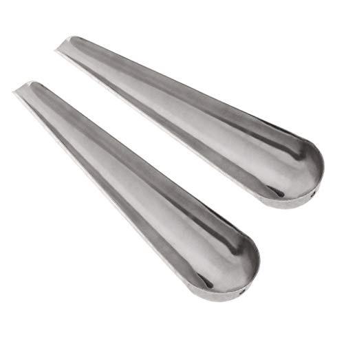 TOWARDSNAN 2pcs Papagei Fütterungslöffel Hühnerfutter Schaufel Edelstahl Futterlöffel Für Pfingstrosen Cockatiel Vogelkäfig von TOWARDSNAN