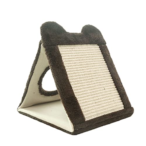 TOWARDSNAN Für Katzenkratzmatte Für Innenkatzen Sisal Croboper Triangular Fold Kätzchen Schlafen Für Spielspielzeug Mit Plüsch Pom P. von TOWARDSNAN