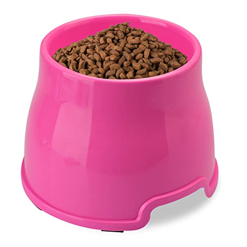 Long Ears Hundenapf, Spaniel-Hundenapf, erhöhter Fressnapf für Futter und Wasser, Rutschfester hoher Futternapf für kleine, mittlere, große Hunde (L, Rosa) von TOWEAR