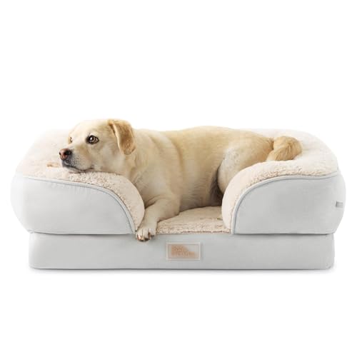 TOWN & COUNTRY EVERYDAY CuddleTown Haustierbett, bequemes, solides Nackenrolle, stützender und beruhigender Eierkisten-Schaumstoff, wasserabweisend, rutschfeste Unterseite, maschinenwaschbarer Bezug, von TOWN & COUNTRY EVERYDAY