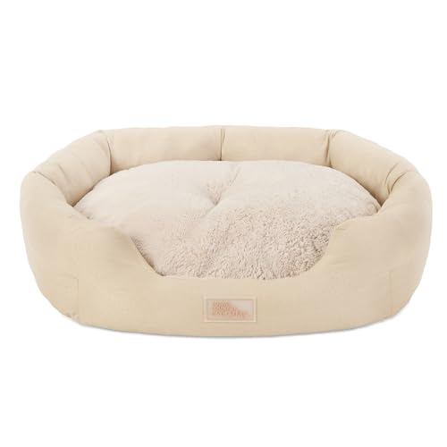 TOWN & COUNTRY EVERYDAY CuddleTown Haustierbett aus Leinenimitat, bequem, gemütlich, stützend und beruhigend, wasserabweisend, rutschfeste Unterseite, maschinenwaschbarer Bezug, Beige, Größe S, 55,9 x TOWN & COUNTRY EVERYDAY CuddleTown Haustierbett aus Leinenimitat, bequem, gemütlich, stützend und beruhigend, wasserabweisend, rutschfeste Unterseite, maschinenwaschbarer Bezug, Beige, Größe S, 55,9 x von TOWN & COUNTRY EVERYDAY