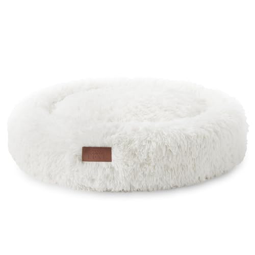 TOWN & COUNTRY LUXE CuddleTown Fuzzy Solid Donut Haustierbett, weich, gemütlich und beruhigend, wasserabweisend, rutschfeste Unterseite, 100% maschinenwaschbar, cremefarben, Größe XS, 48,3 x 48,3 x TOWN & COUNTRY LUXE CuddleTown Fuzzy Solid Donut Haustierbett, weich, gemütlich und beruhigend, wasserabweisend, rutschfeste Unterseite, 100% maschinenwaschbar, cremefarben, Größe XS, 48,3 x 48,3 x von TOWN & COUNTRY LUXE