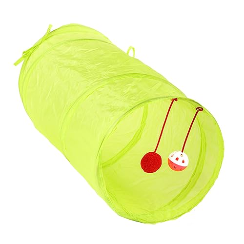 Faltbarer Katzentunnel für Katzen Zusammenklappbar Fluoreszierend Grün Indoor Röhren für Haustiere Interaktives für Kitten und Katzen Fördert und Interaktion Faltbarer Katzentunnel für Katzen Zusammenklappbar Fluoreszierend Grün Indoor Röhren für Haustiere Interaktives für Kitten und Katzen Fördert und Interaktion von TOYANDONA