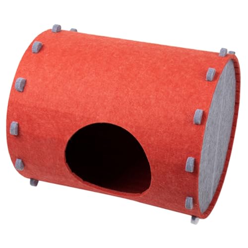 Katzenhaus aus Filz Abnehmbar und Universelles Katzen Nest für Entspannte Schlafplätze Atmungsaktives Material für Langlebigkeit für Transport und Lagerung von TOYANDONA