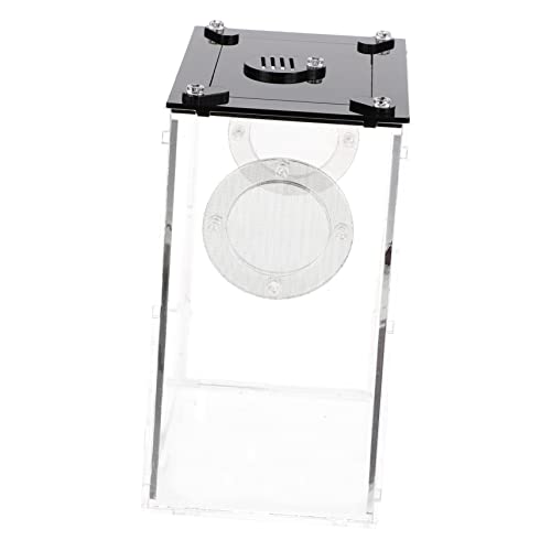 Reptilien Zuchtbox aus Transparente Terrarium Box für Eidechsen Spinnen Frösche und Schlangen Atmungsaktive und Sichere Tierunterkunft für Kleine Reptilien und Haustiere von TOYANDONA