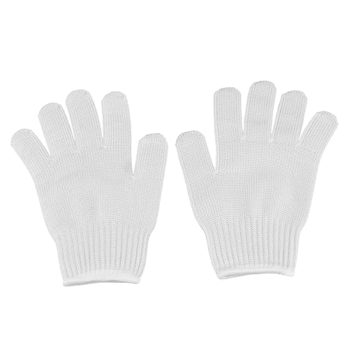 TOYANDONA 1 Paar Parrot Bissfeste Handschuhe Griff Papageientraining Kratzen Käfig schützenvogel vogelschutz Trainingshandschuhe für Haustiere Trainingszubehör für Papageien Polyester Weiß von TOYANDONA