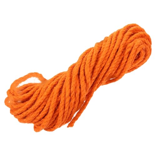 TOYANDONA 1 Rolle Hanfseil Ersatzteile für Kratzbäume Kratzbaum aus Sisalseil für Katzen kratzen Kratzseil für den täglichen Gebrauch verschleißfestes Kratzseil Orange von TOYANDONA
