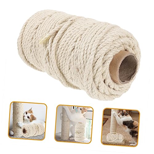 TOYANDONA 1 Rolle Hanfseilseilseil Jute Drinnen Kratzer Post Kratzen DIY Kratzseil Schnur Für Katzenkratzbaum Auswechselbares Kratzseil DIY Katzenkratzseil Sisalseil Weiß TOYANDONA 1 Rolle Hanfseilseilseil Jute Drinnen Kratzer Post Kratzen DIY Kratzseil Schnur Für Katzenkratzbaum Auswechselbares Kratzseil DIY Katzenkratzseil Sisalseil Weiß von TOYANDONA