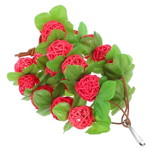 TOYANDONA Papageien Kauspielzeug Aus Rattan Hängendes Nibbling-Spielzeug Für Vögel Farbenfrohe Ballspielzeugkette Für Papageien Und Sittiche Zum Kauen Und Spielen TOYANDONA Papageien Kauspielzeug Aus Rattan Hängendes Nibbling-Spielzeug Für Vögel Farbenfrohe Ballspielzeugkette Für Papageien Und Sittiche Zum Kauen Und Spielen von TOYANDONA