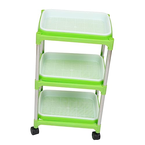 TOYANDONA 1 Satz 3 Pflanzschalen-Set Sprossentablett-Regal Tabletts Keimschale Anzuchtschale Keimungs-kit Tablett-kit Ausbreitungsschalen Sprossenschalen Mit Ablage Erdfreier Züchter Plastik TOYANDONA 1 Satz 3 Pflanzschalen-Set Sprossentablett-Regal Tabletts Keimschale Anzuchtschale Keimungs-kit Tablett-kit Ausbreitungsschalen Sprossenschalen Mit Ablage Erdfreier Züchter Plastik von TOYANDONA